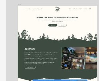 Folklore Coffee, a desktop site design we built